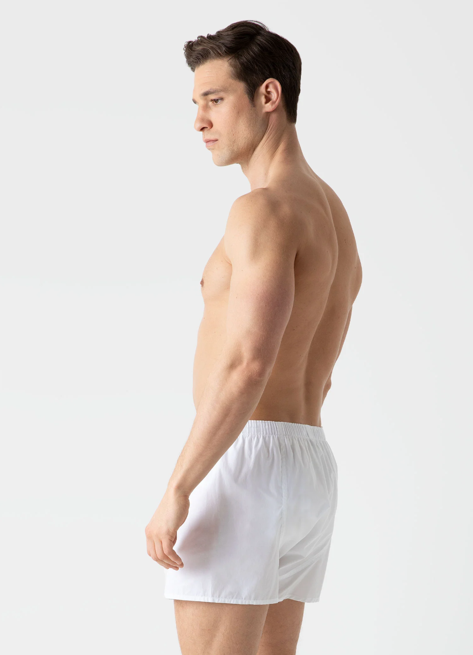Classic Woven Cotton Boxer Shorts White