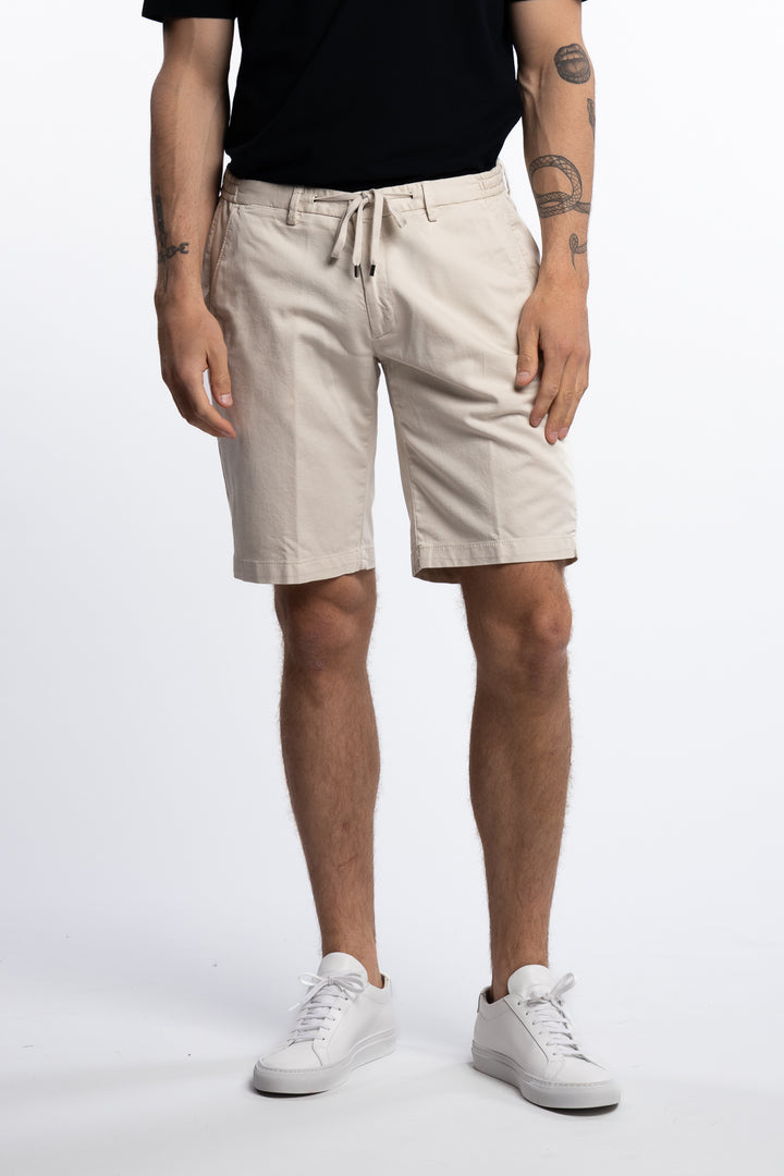 Cotton/Elastan Shorts Beige