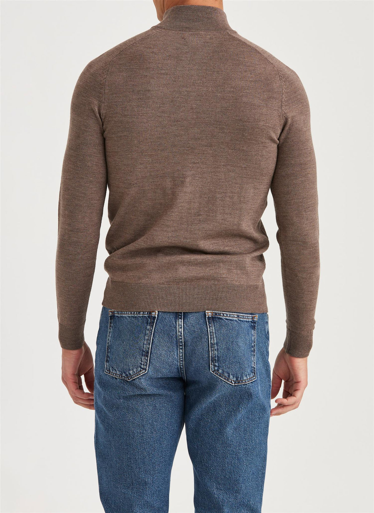 Merino John Zip Light Brown