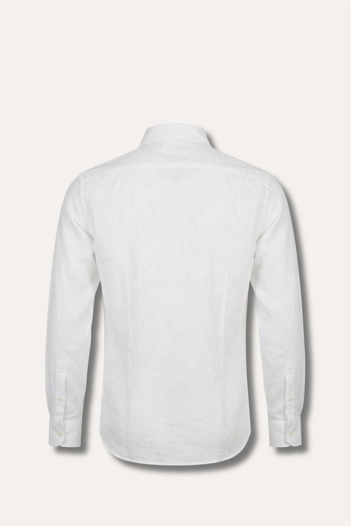 Culto Cotton/Linen Camp Collar Shirt White