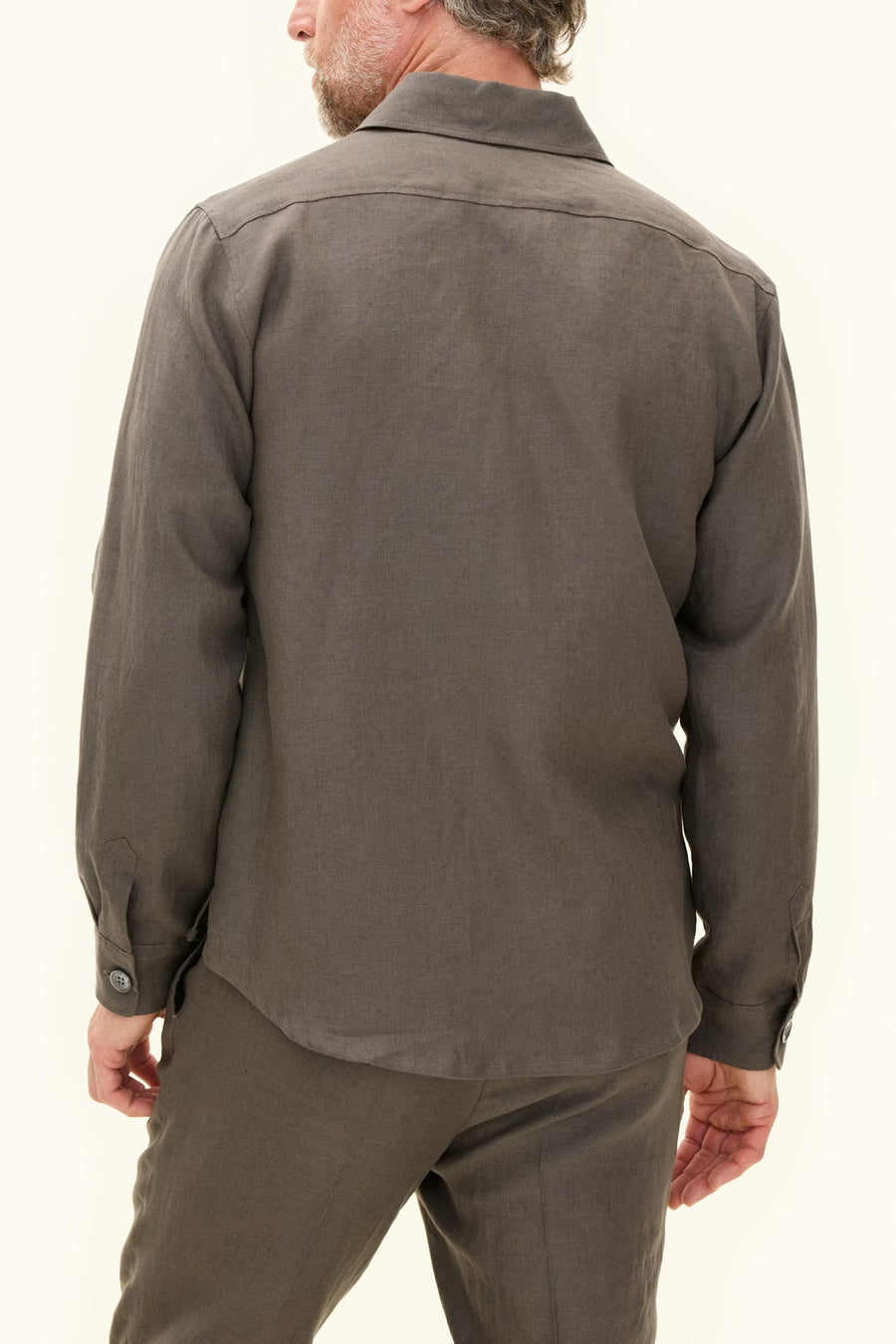 Maverick Linen Jacket Army Green