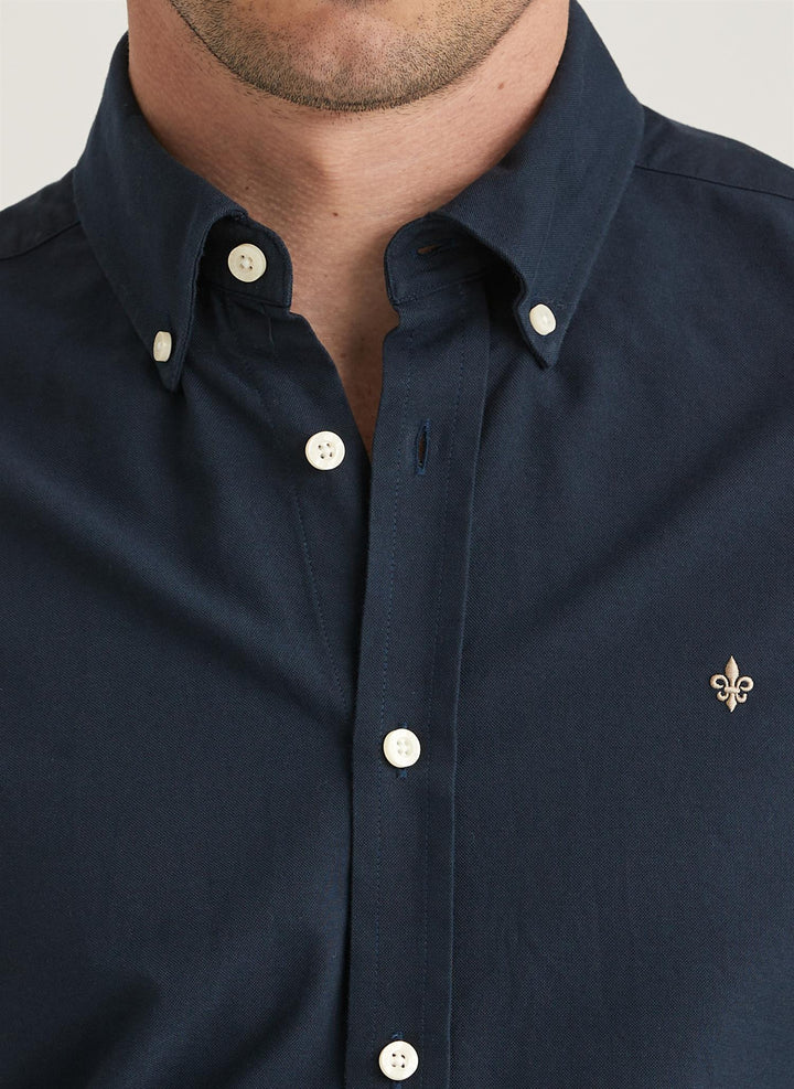 Oxford Slim Fit Button Down Shirt Navy