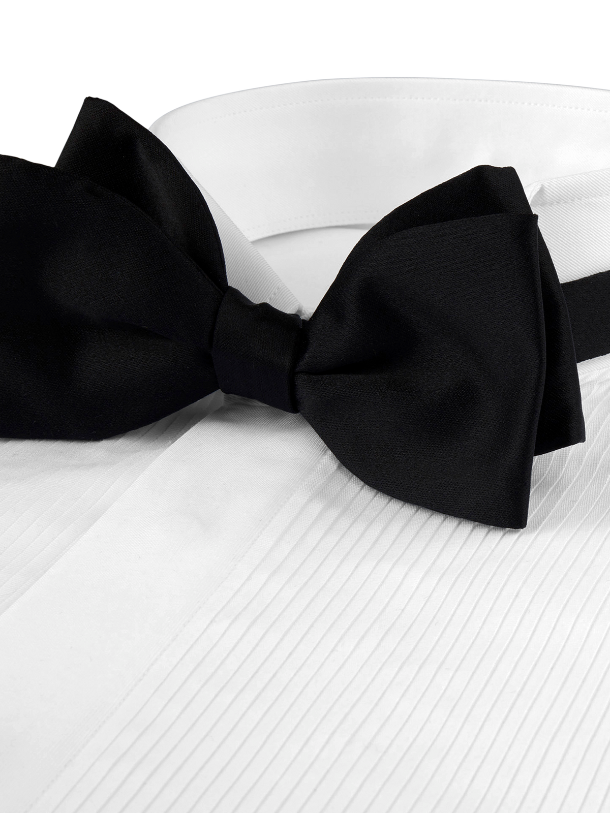 Slimline Plaza Tuxedo Smoking Shirt Wing Collar White