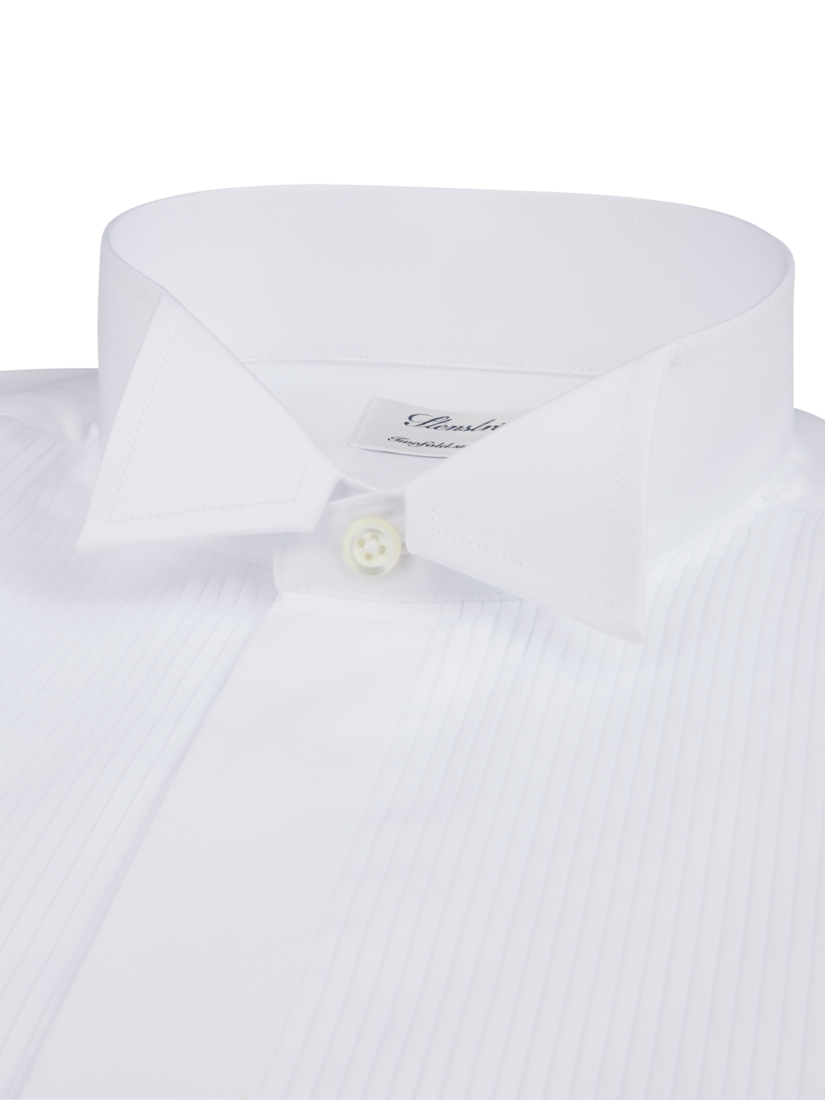 Slimline Plaza Tuxedo Smoking Shirt Wing Collar White