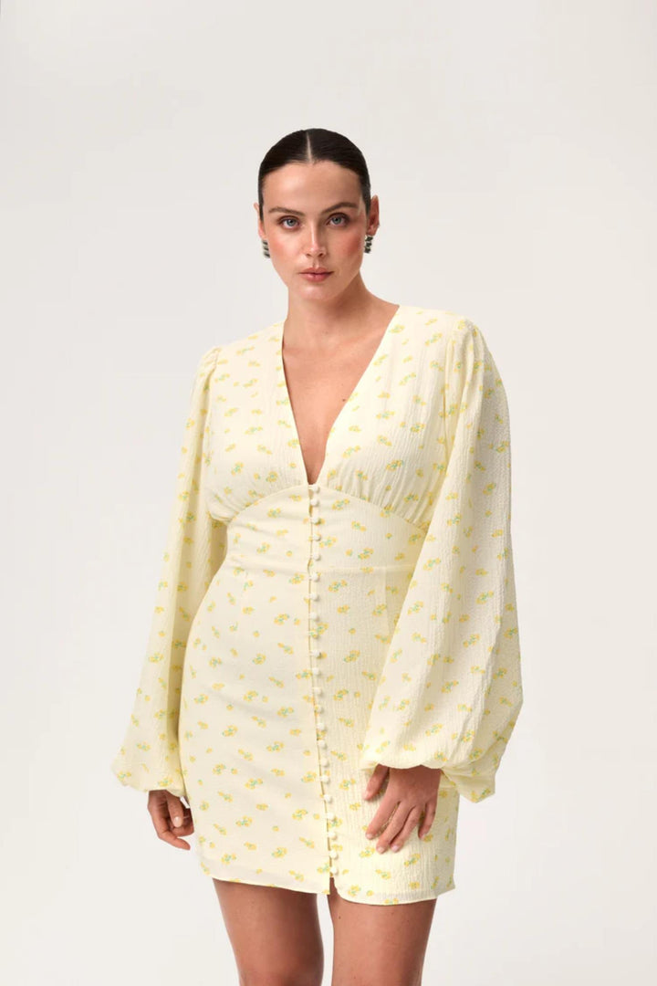 Florence dress- Pastel Yellow