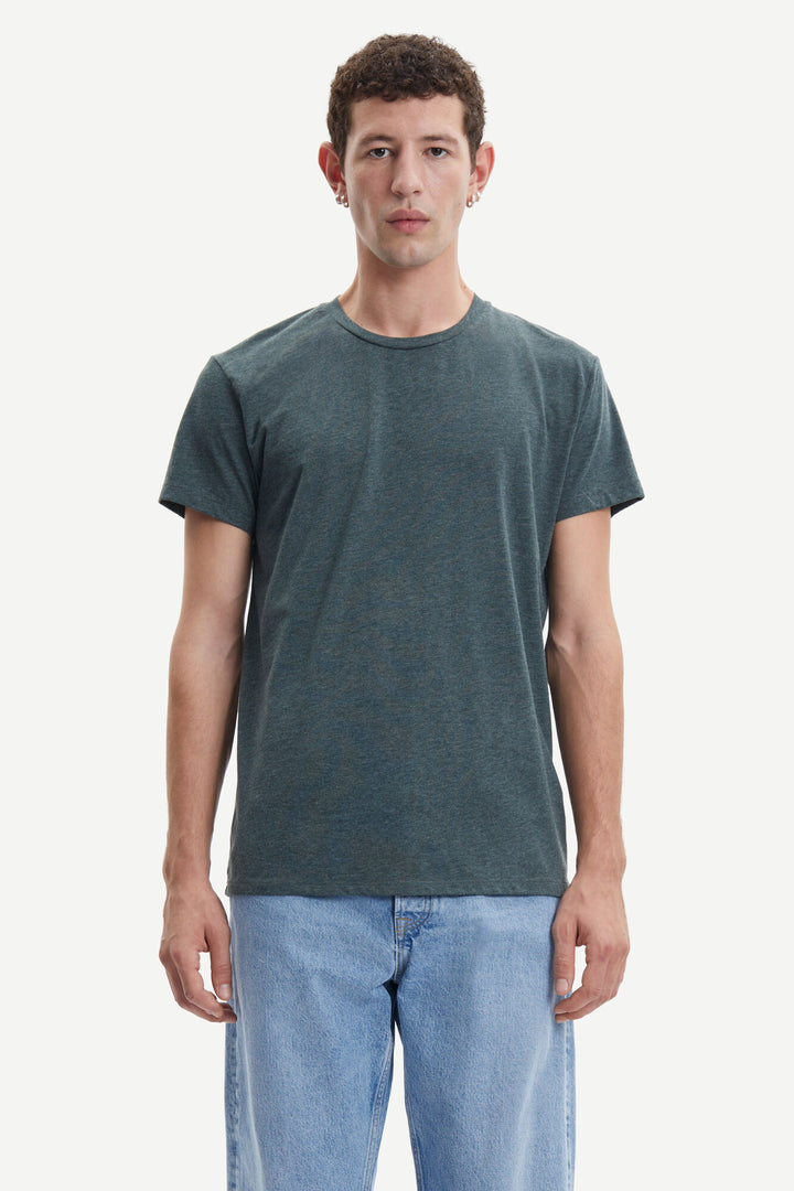 Kronos Round Neck T-Shirt D. Spruce Mel