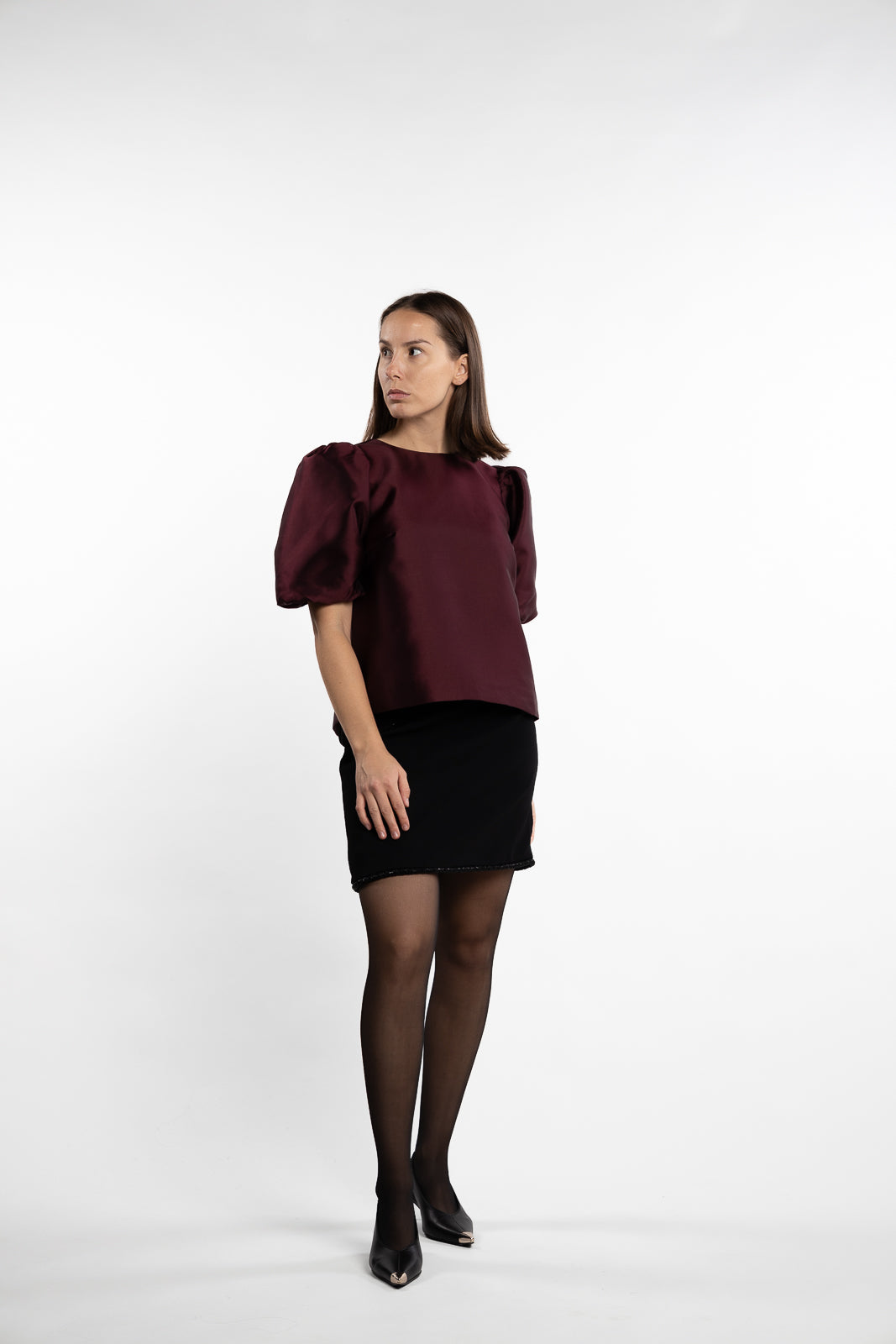 Becca Blouse- Bordeaux