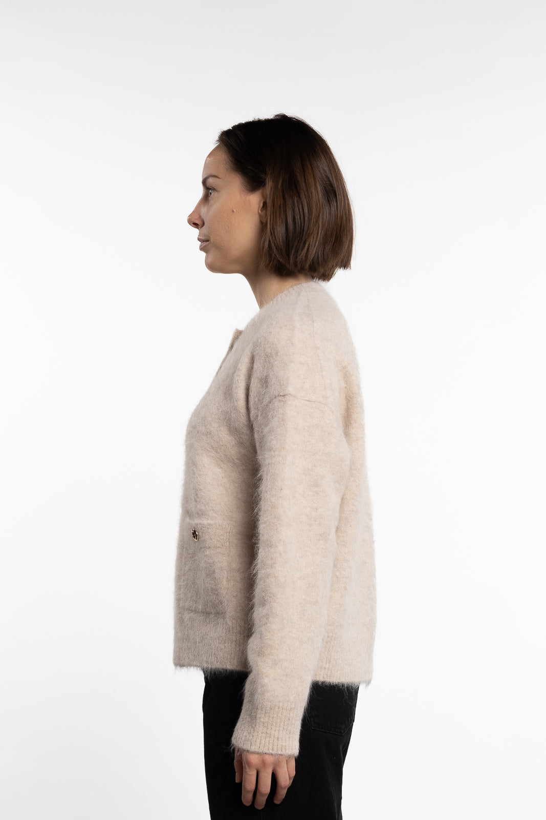 Bobbie Cardigan- Light Oat