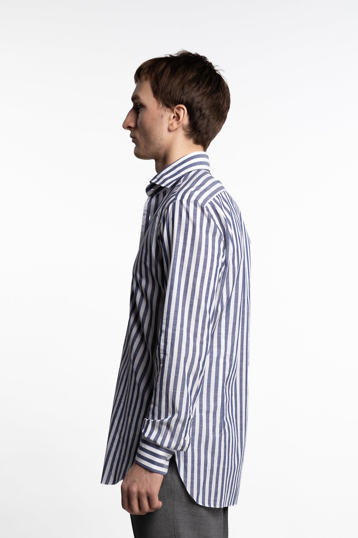 Culto Cotton Shirt Blue/White Stripes