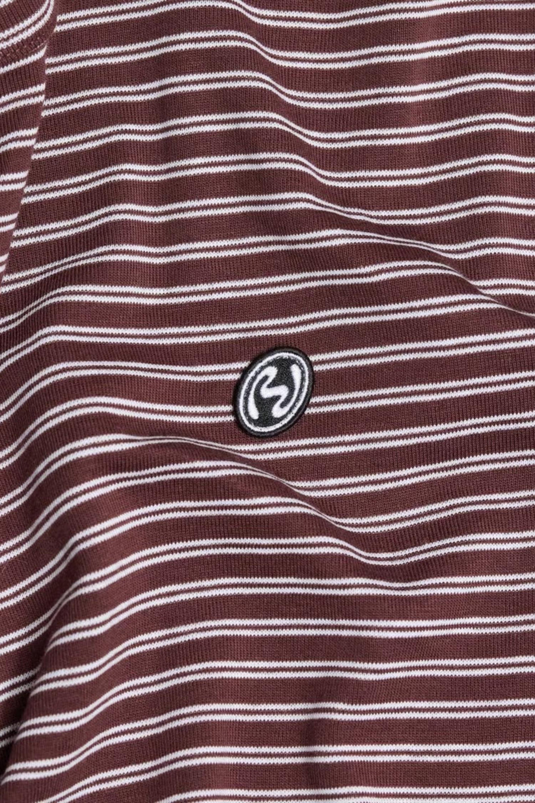 Street Stripe Long-Sleeve- Burgundy Stripe