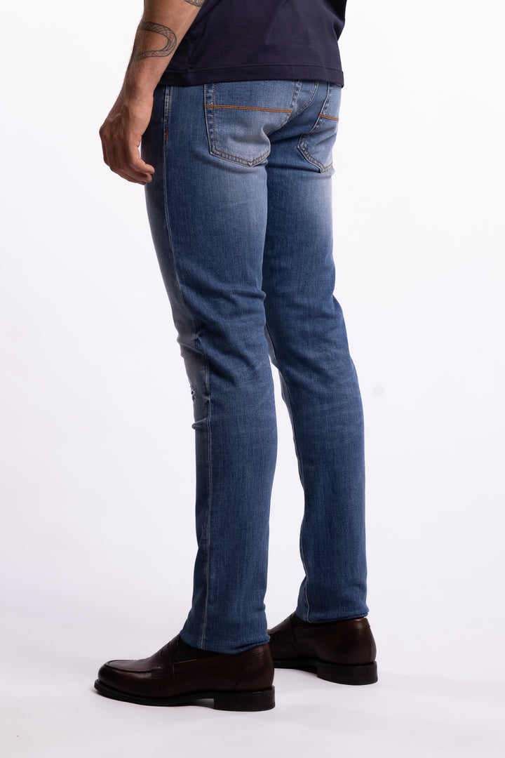 Leonardo Slim Fit Comfort Jeans Soft Touch Blue