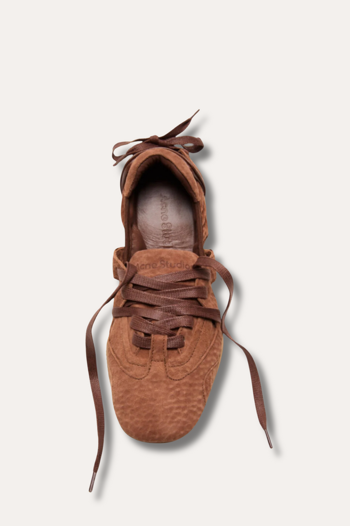 Lace-Up Shoes- Brown