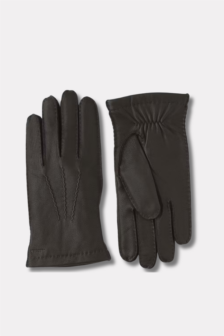 Matthew Deerskin Gloves Dark Brown