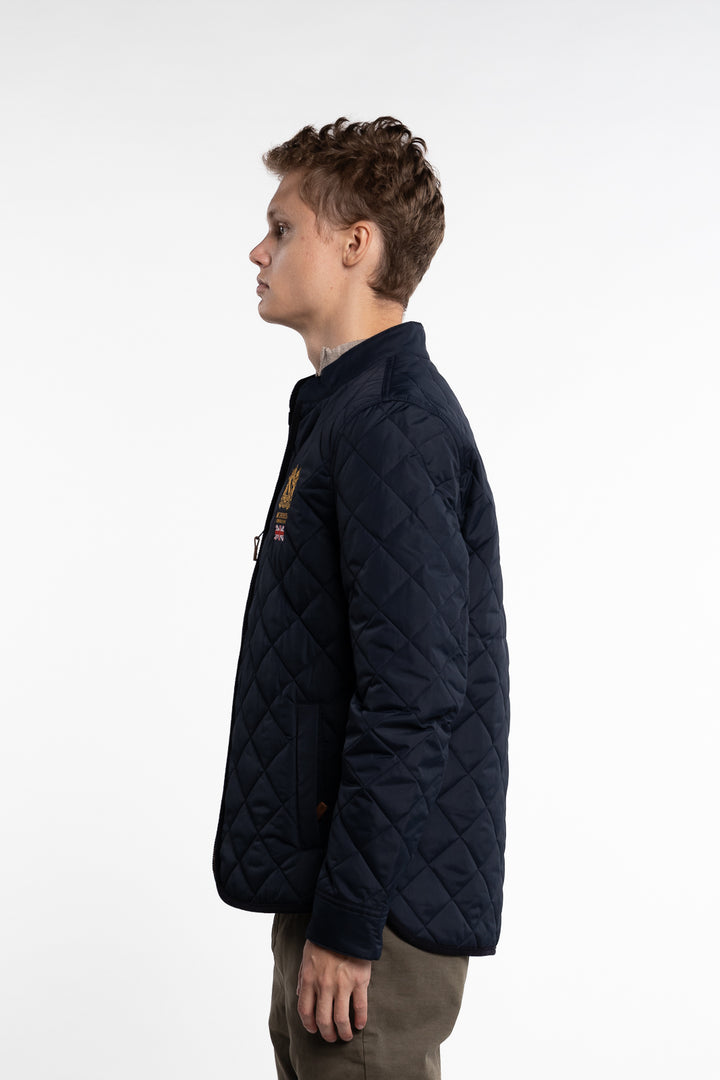 Trenton Quilted Jacket Old Blue