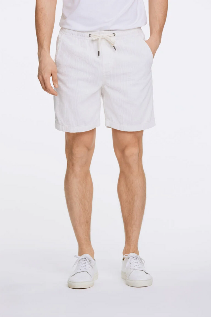 Corduroy Shorts Off White