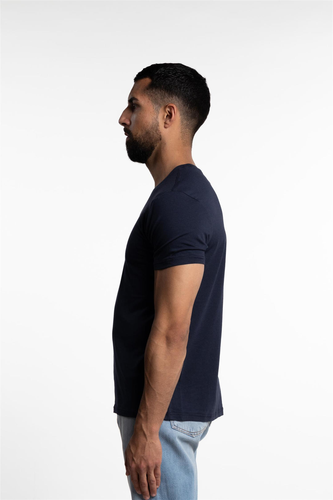 Bamboo/Cotton Crew Neck T-Shirt Navy