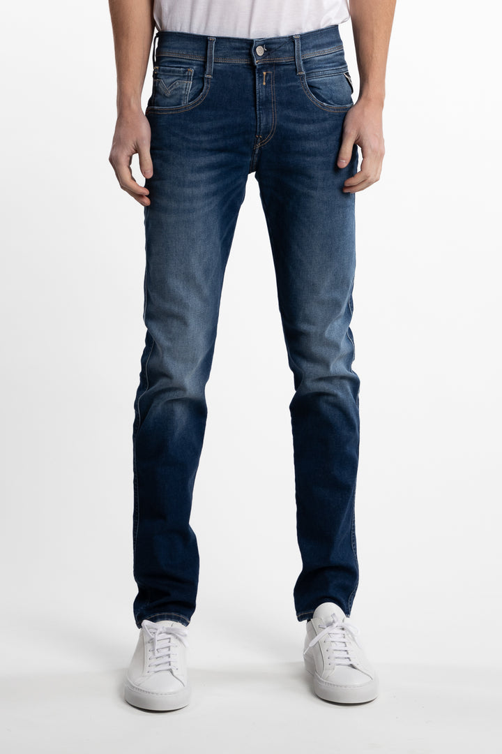 Anbass Slim Fit Hyperflex Jeans Dark Blue