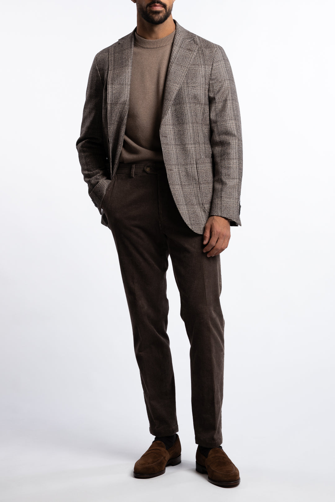 Ferry Patch Soft Regular Fit Blazer Almond Beige