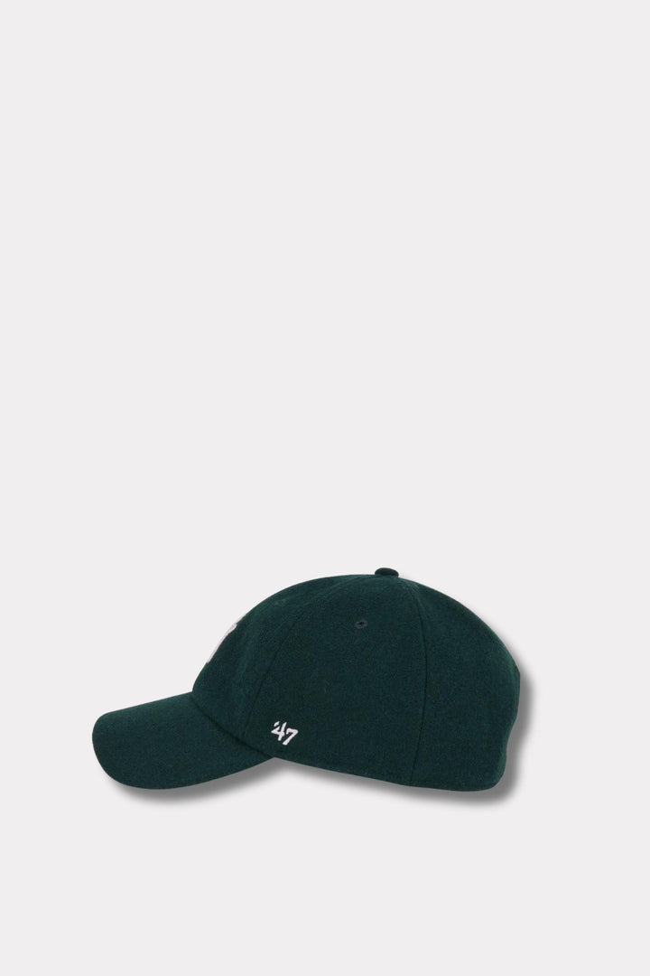 Yankees Serif Wool Hat - Forest White