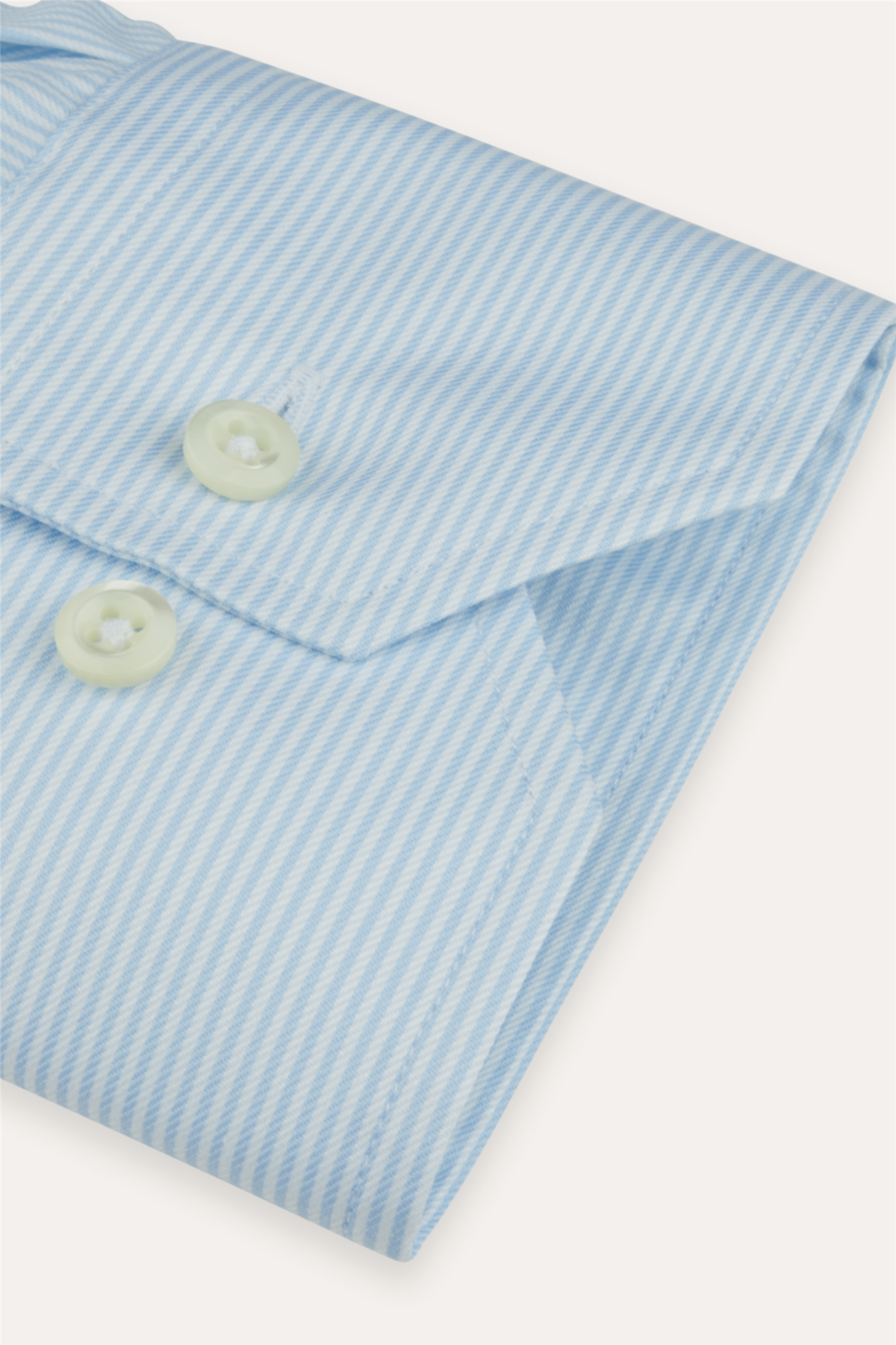 Slimline Pinstriped Twill Shirt Light Blue