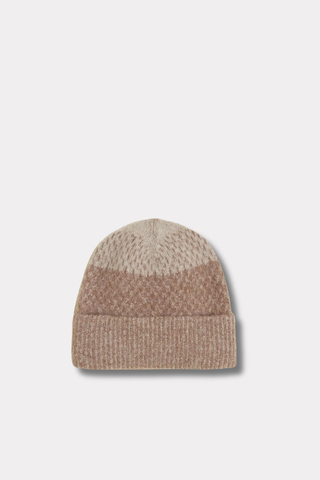 Tine Faded Knit Beanie- Burgundy