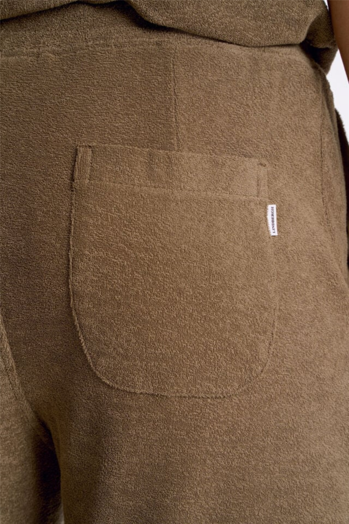 Towel Shorts W. Elastic Waist Dk Stone