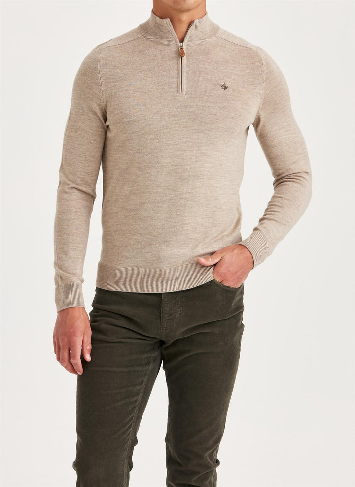 Merino John Zip Khaki