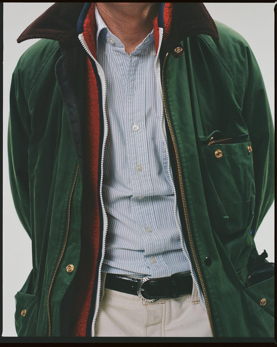 Waxed Coverall Emerald Green
