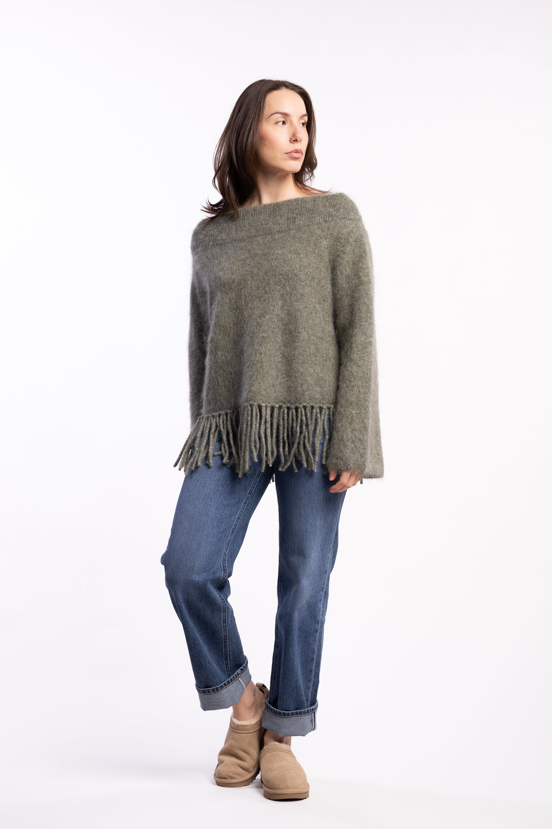 Gine Chunky Sweater- Sage Green
