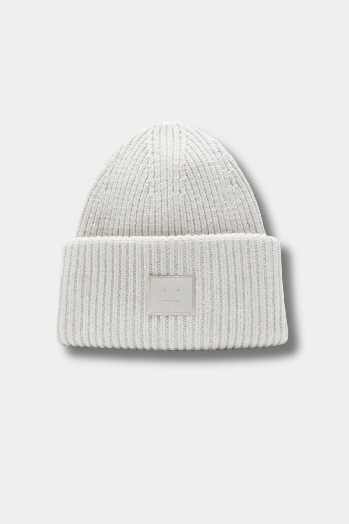 Large Face Logo Beanie  Yak- Light Grey
