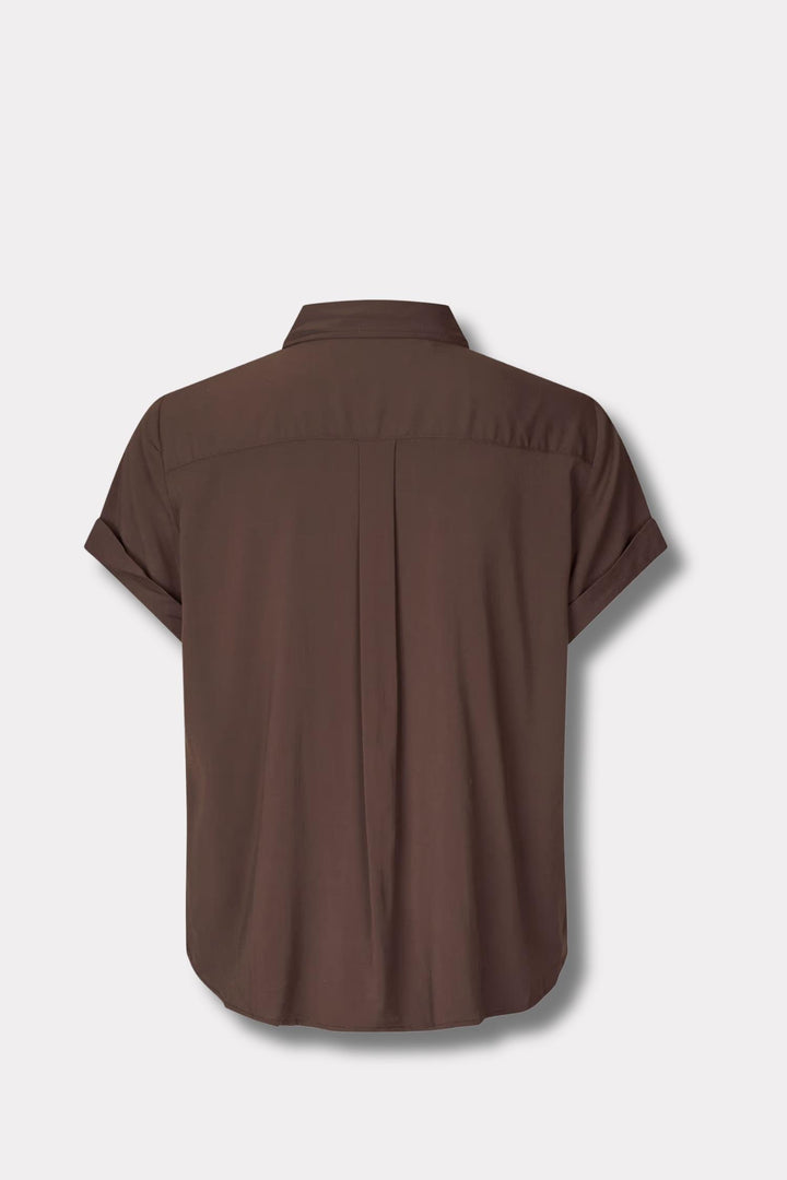 Majan SS Shirt 9942 - Black Coffee