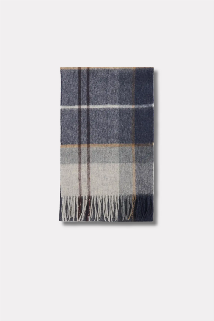 Carrbridge Tartan Scarf Grey Midnight Tartan