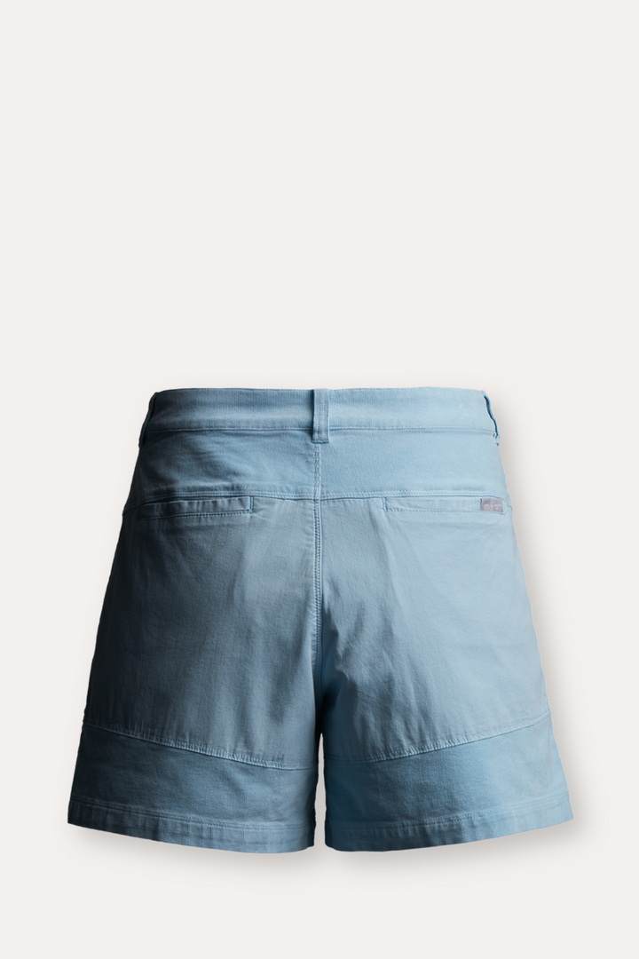 Bay blocked corduroy shorts - Light sky blue
