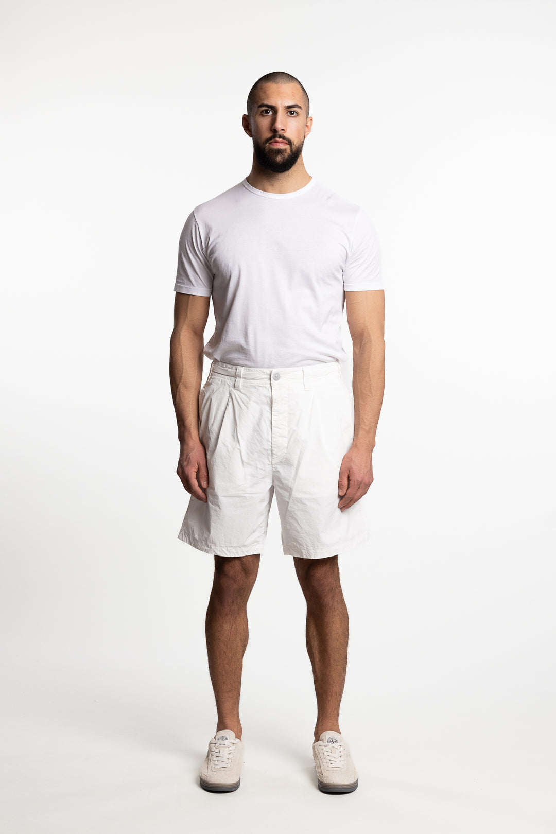 Marina Bermuda Comfort Shorts White