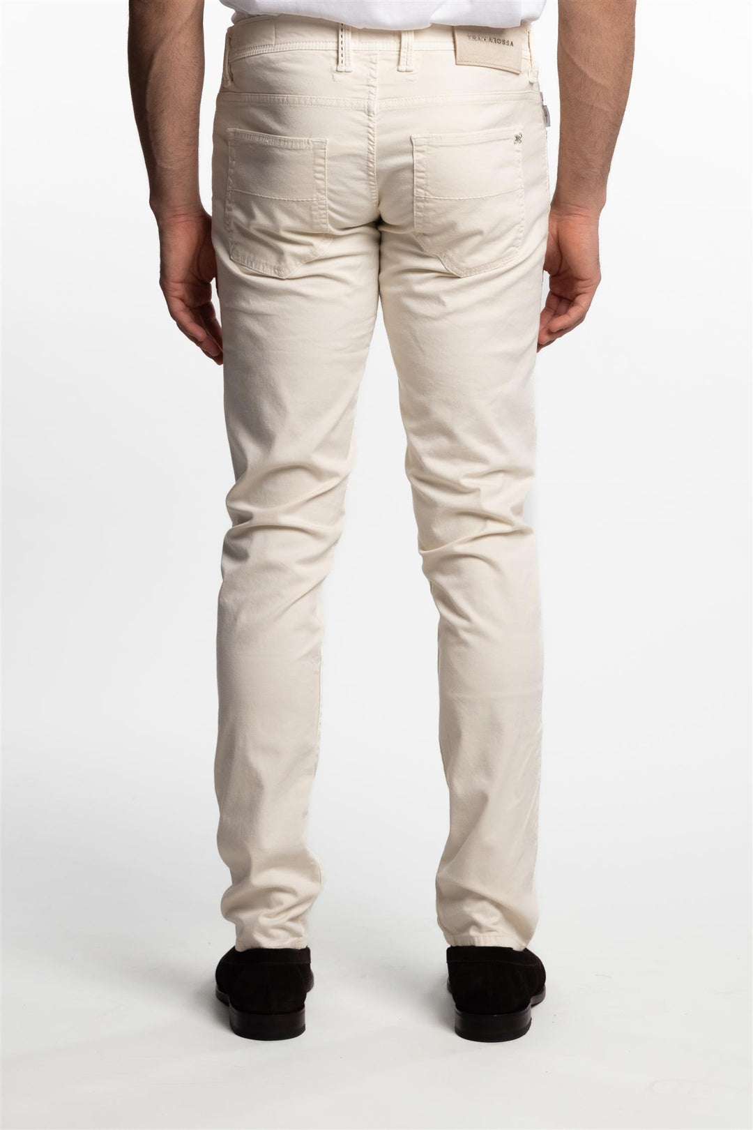 Leonardo Slim Fit Jeans Buttons Milk