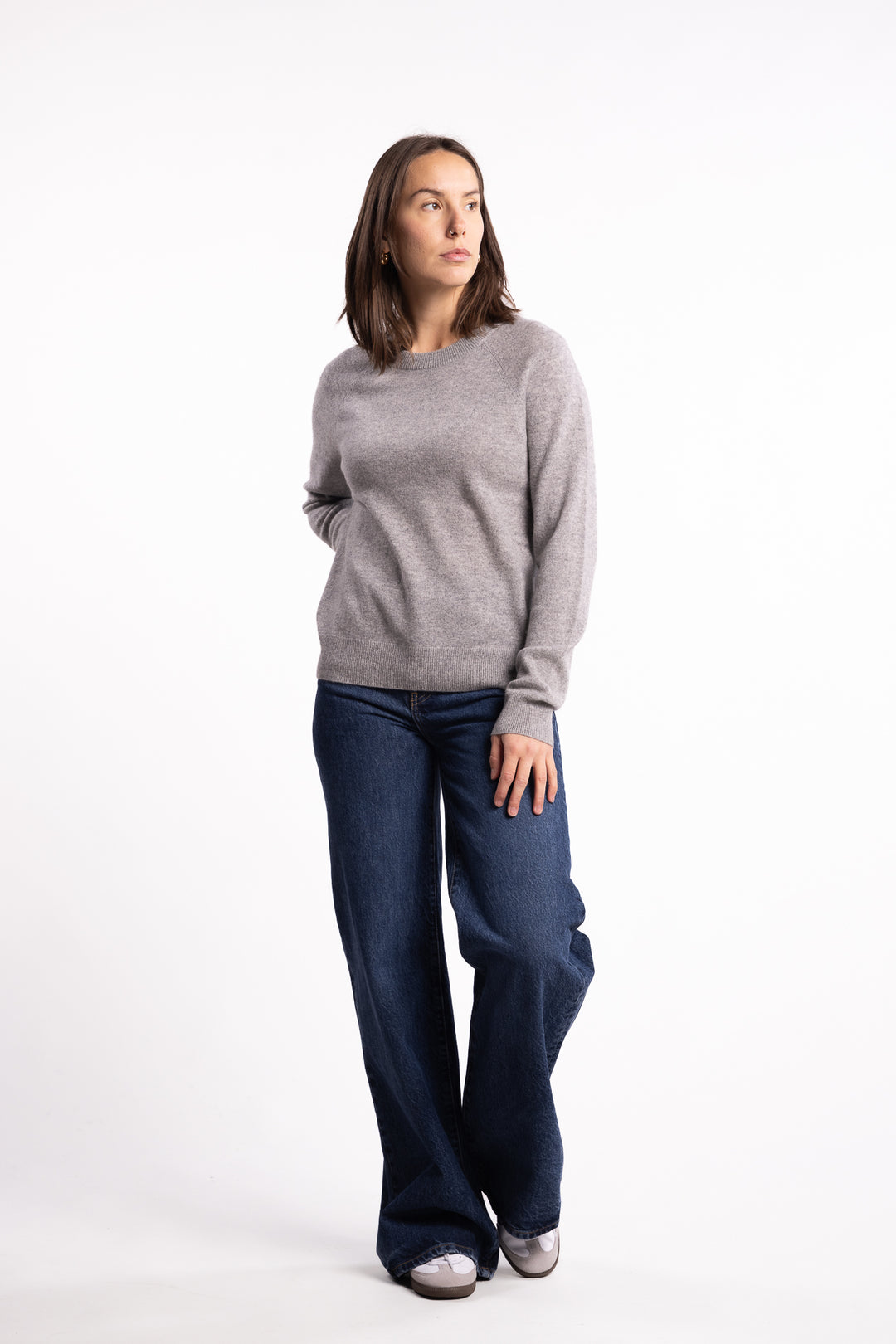 Boston O- Neck 6304- Grey Melange