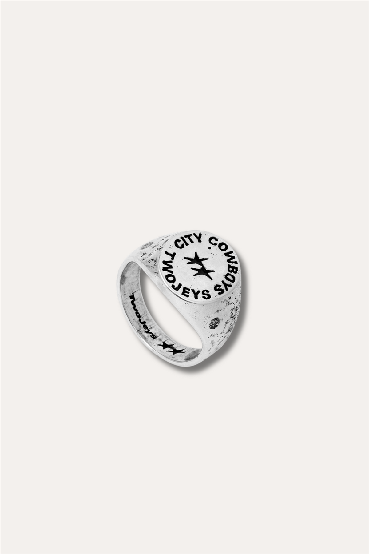 Ignorant Cowboy Signet Silver