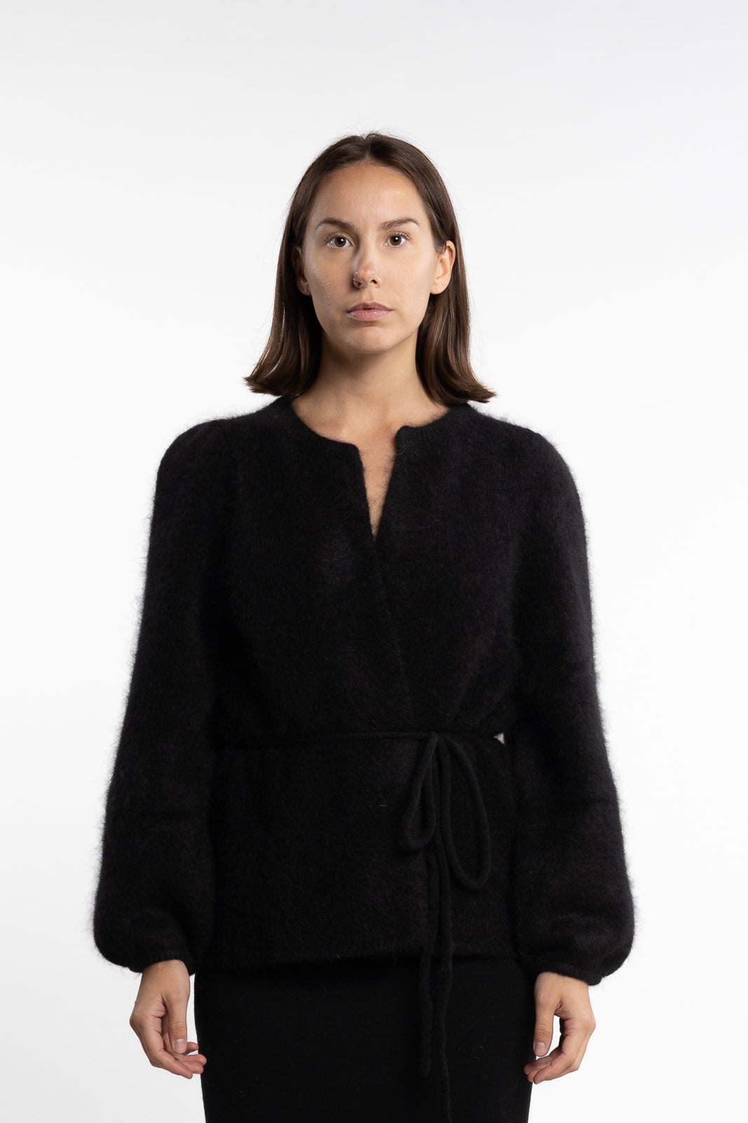 Fredrikke Chunky Cardigan- Black