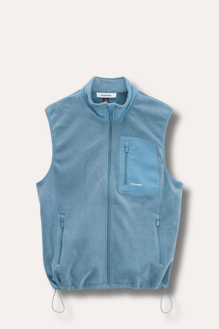 Regular Fleece Vest Dusty Blue