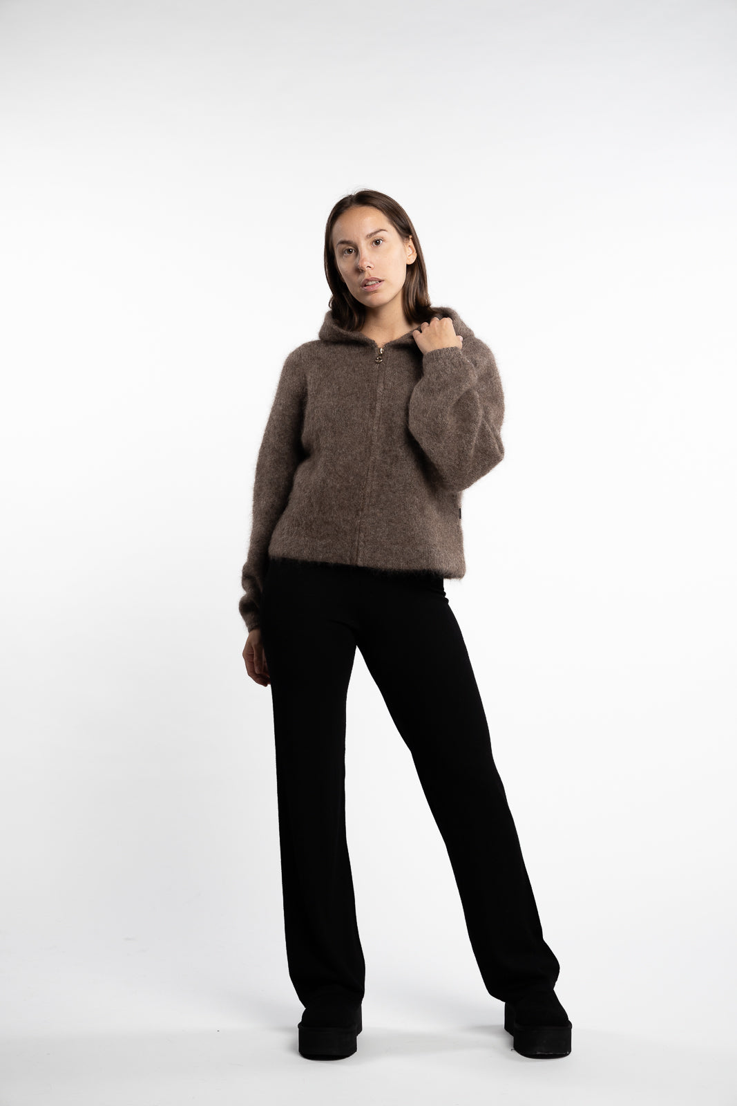 Hedda Chunky Cardigan- Brown