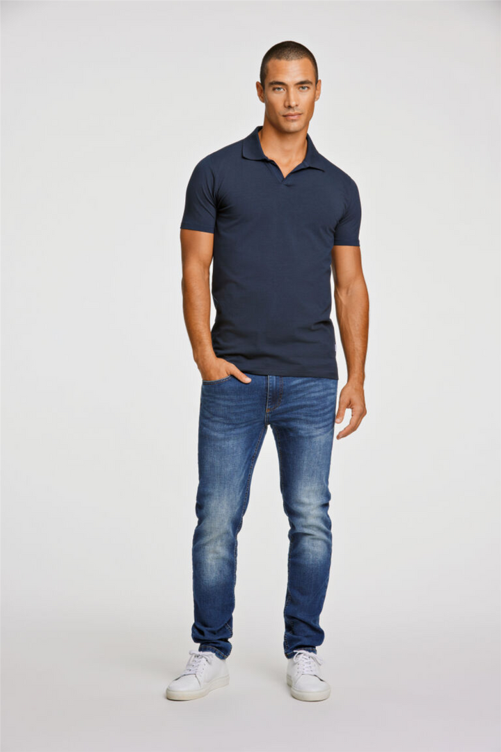 Stretch Polo Shirt S/S Navy