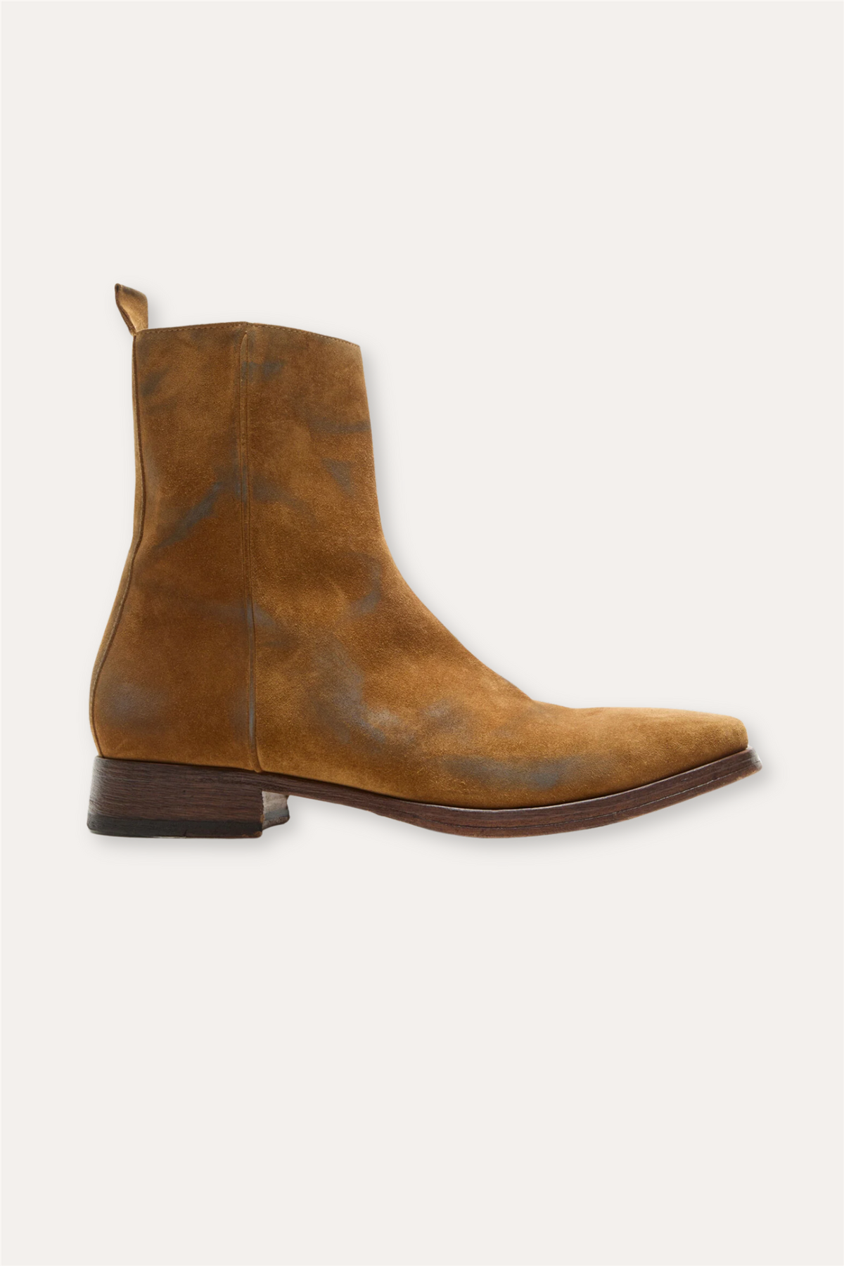 Suede Ankle Boots Sand Beige