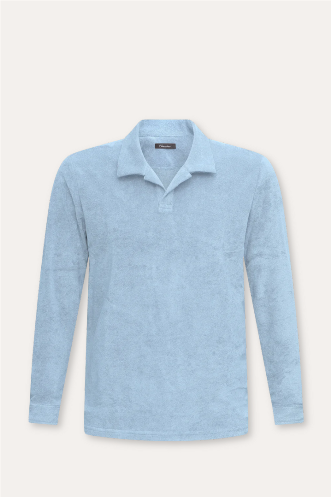 Riviera Terry Polo Long Sleeve Sky Blue