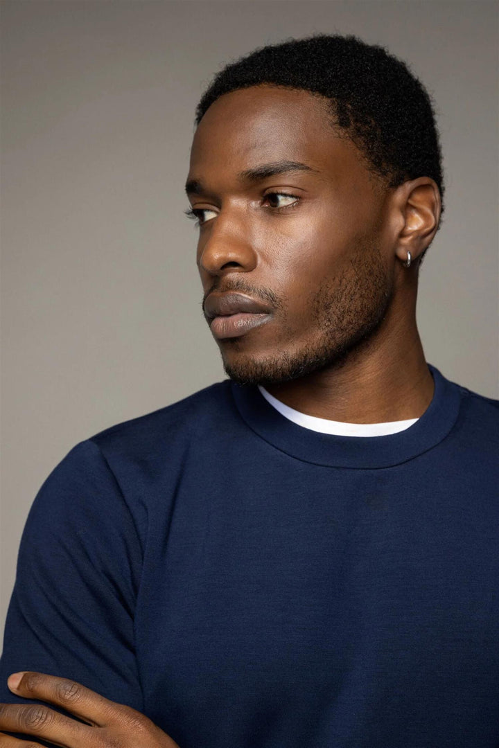 Abel Crew Neck Sweat Salute Navy