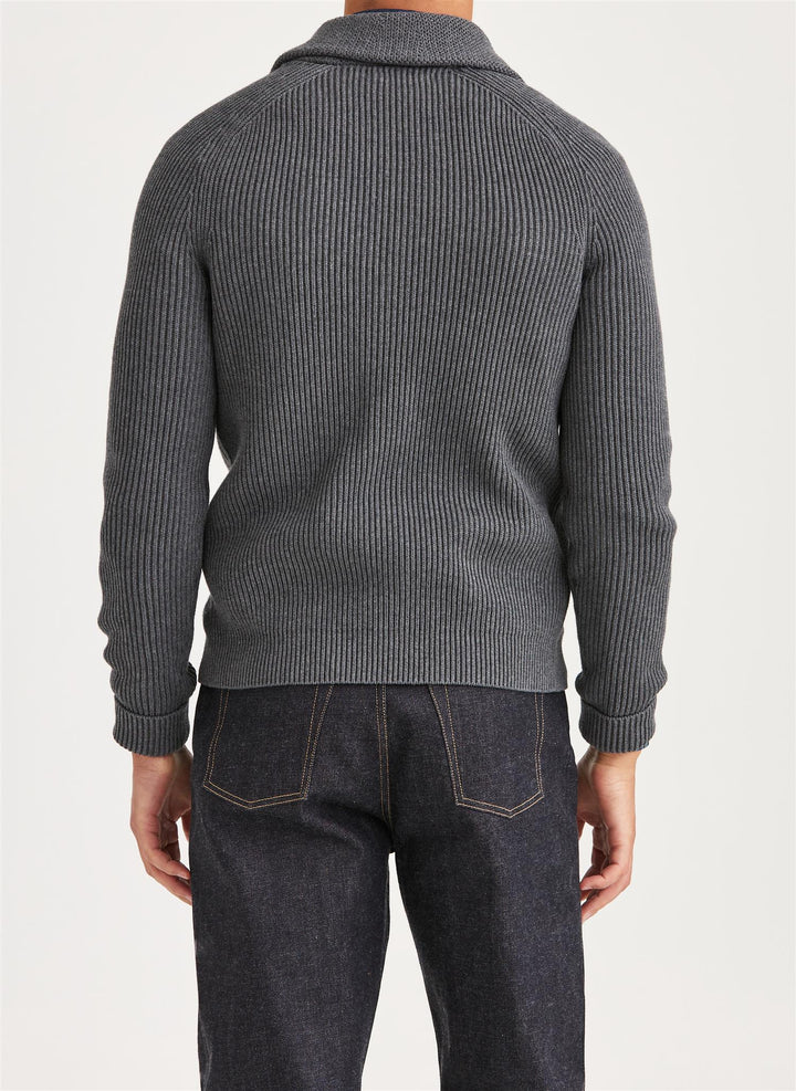 Brayden Shawl Cardigan Grey
