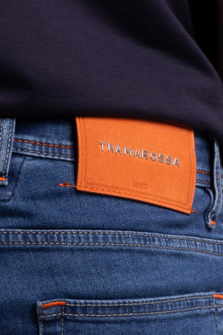 Leonardo Slim Fit Superstretch Jeans Chiaro Denim Blue
