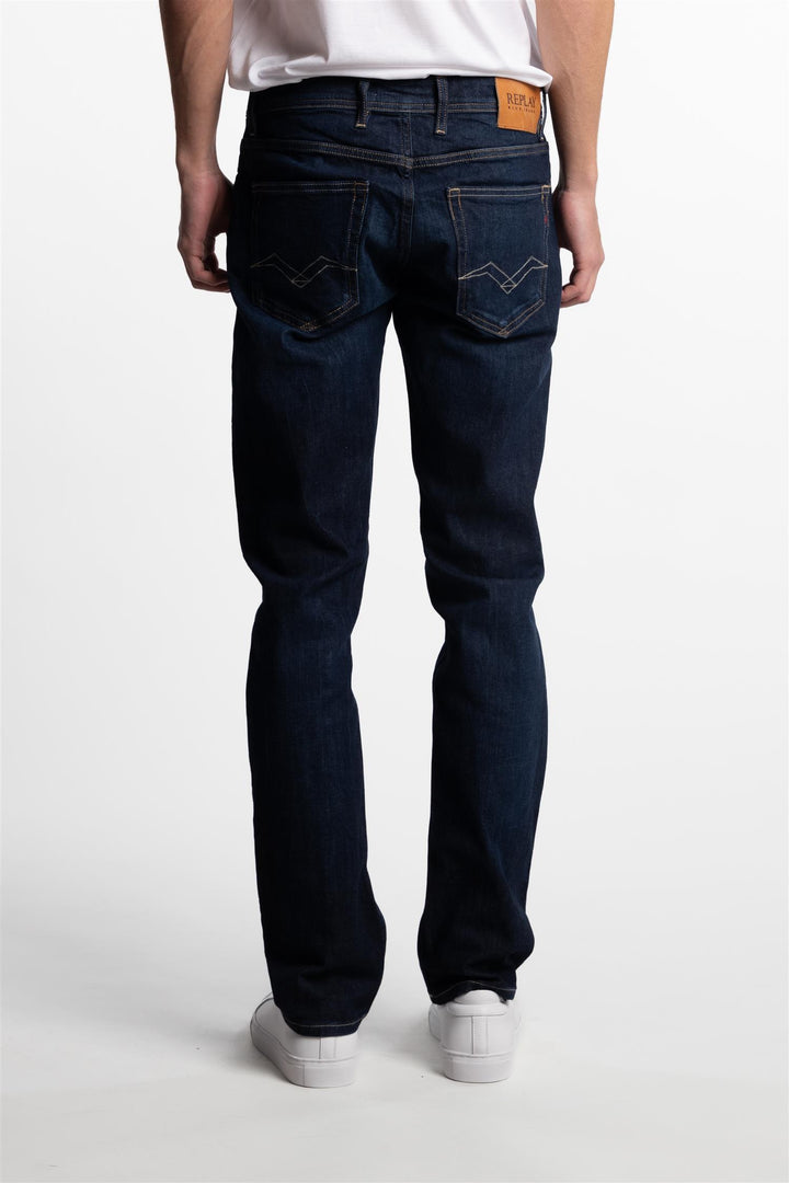 Grover Straight Fit Dark Indigo Super Stretch Denim