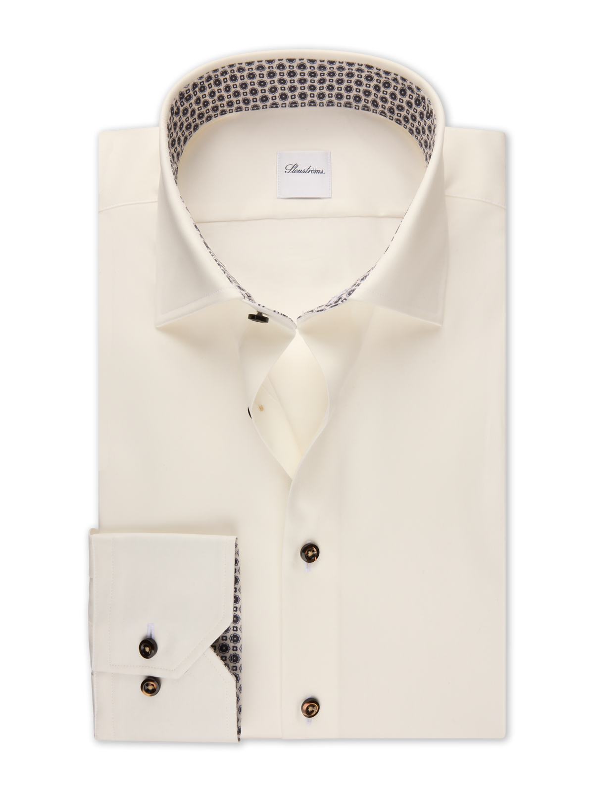 Slimline Shirt Champagne Contrast - Stenströms