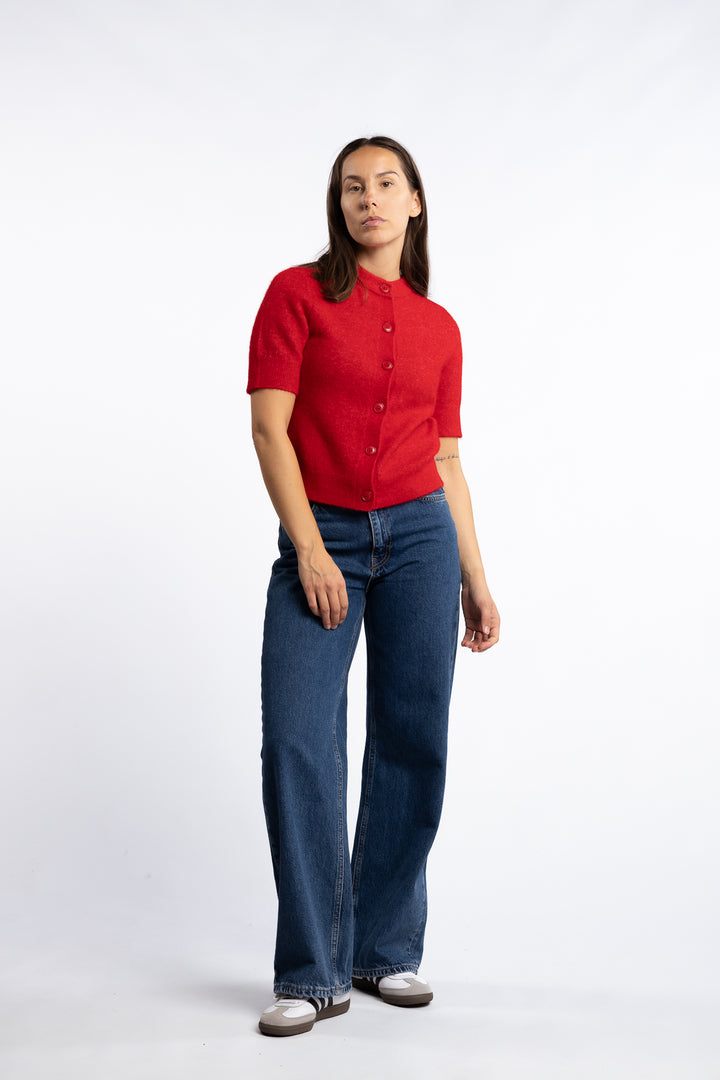 Sanoura SS Cardigan 15556 - Haute Red