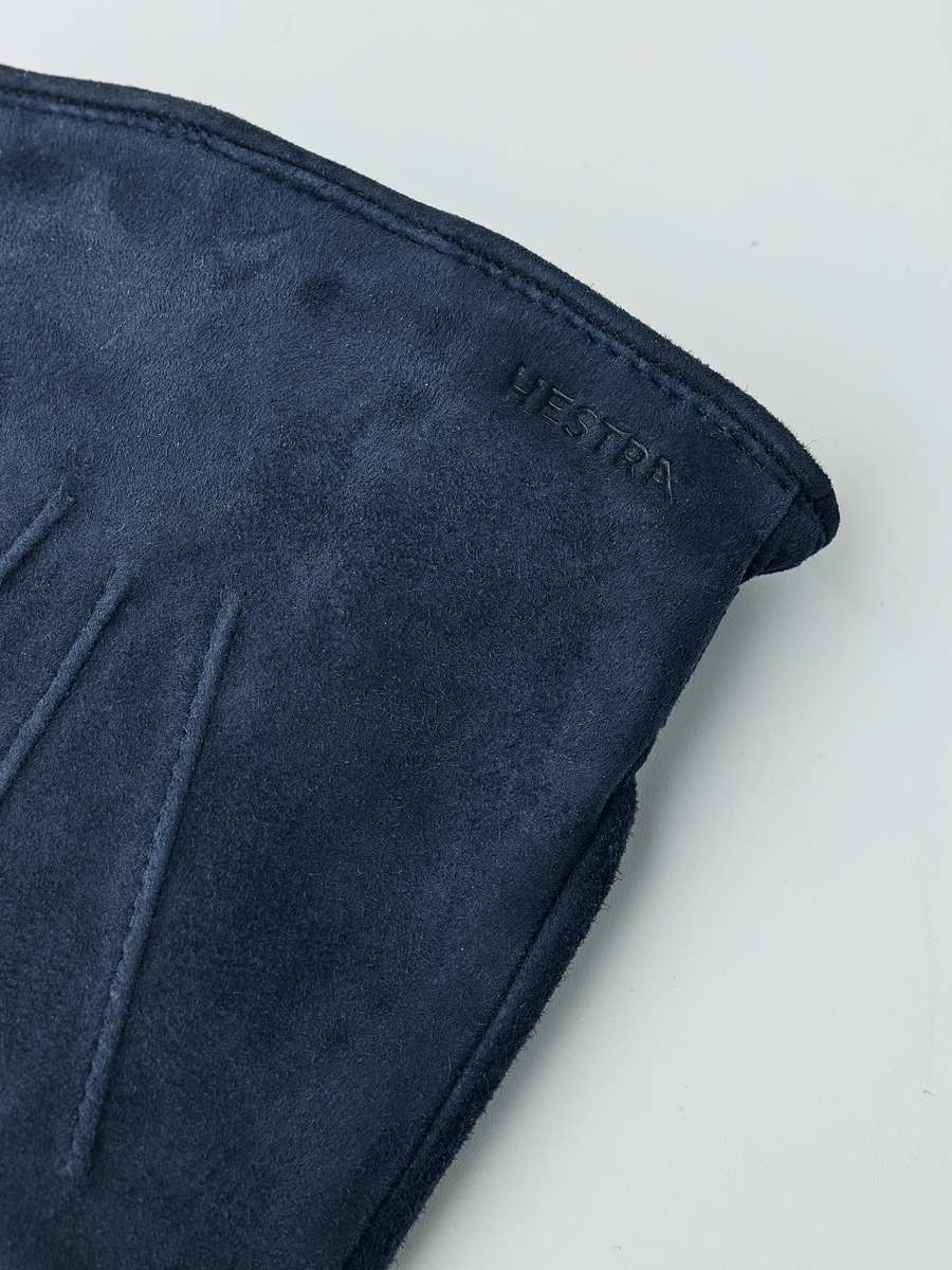 Robert Suede Leather Gloves Navy